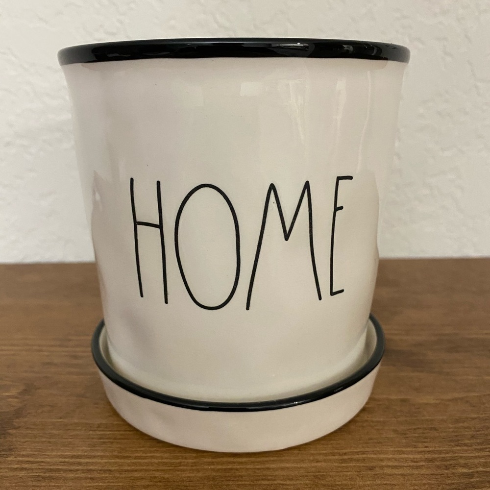 Rae Dunn “home” small flower pot